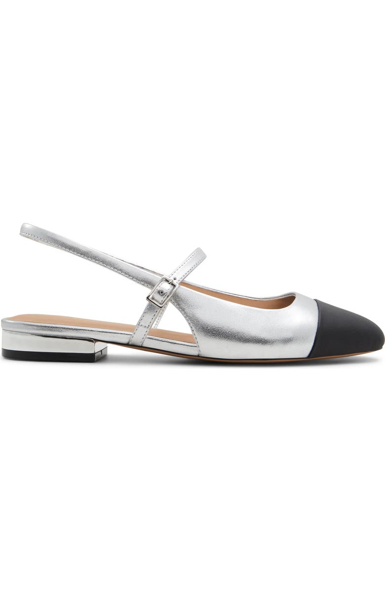 ALDO Sadey Slingback Mary Jane Cap Toe Flat, Alternate, color,