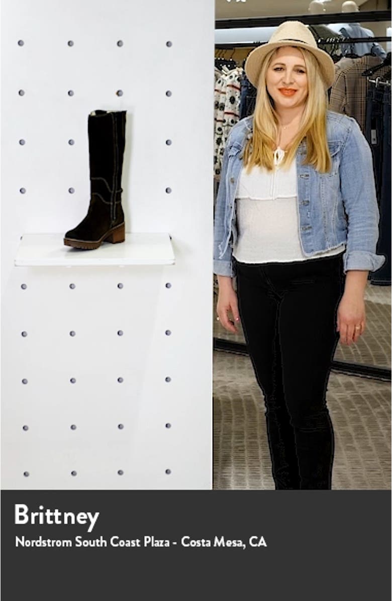 Martial Wool Lined Waterproof Suede Tall Boot, sales video thumbnail