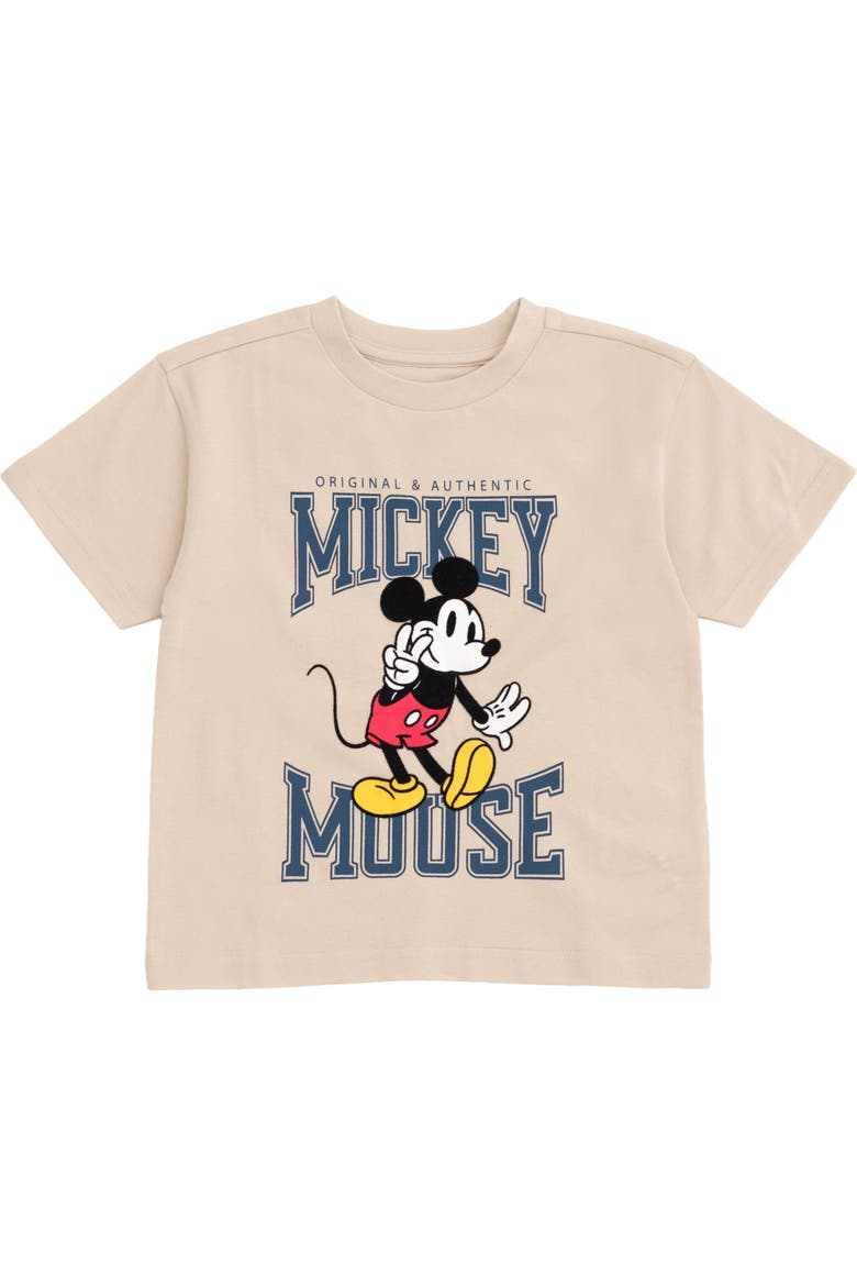 Mickey Mouse 3-Pack Short Sleeve T-Shirts, Alternate, color, Beige Burgundy Blue