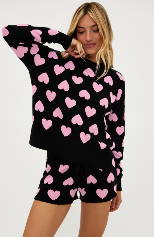 Shop Beach Riot Callie Crewneck Sweater In Love Heart