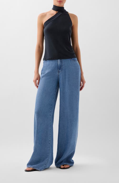 Scalpers Rouched Asy Top In Black