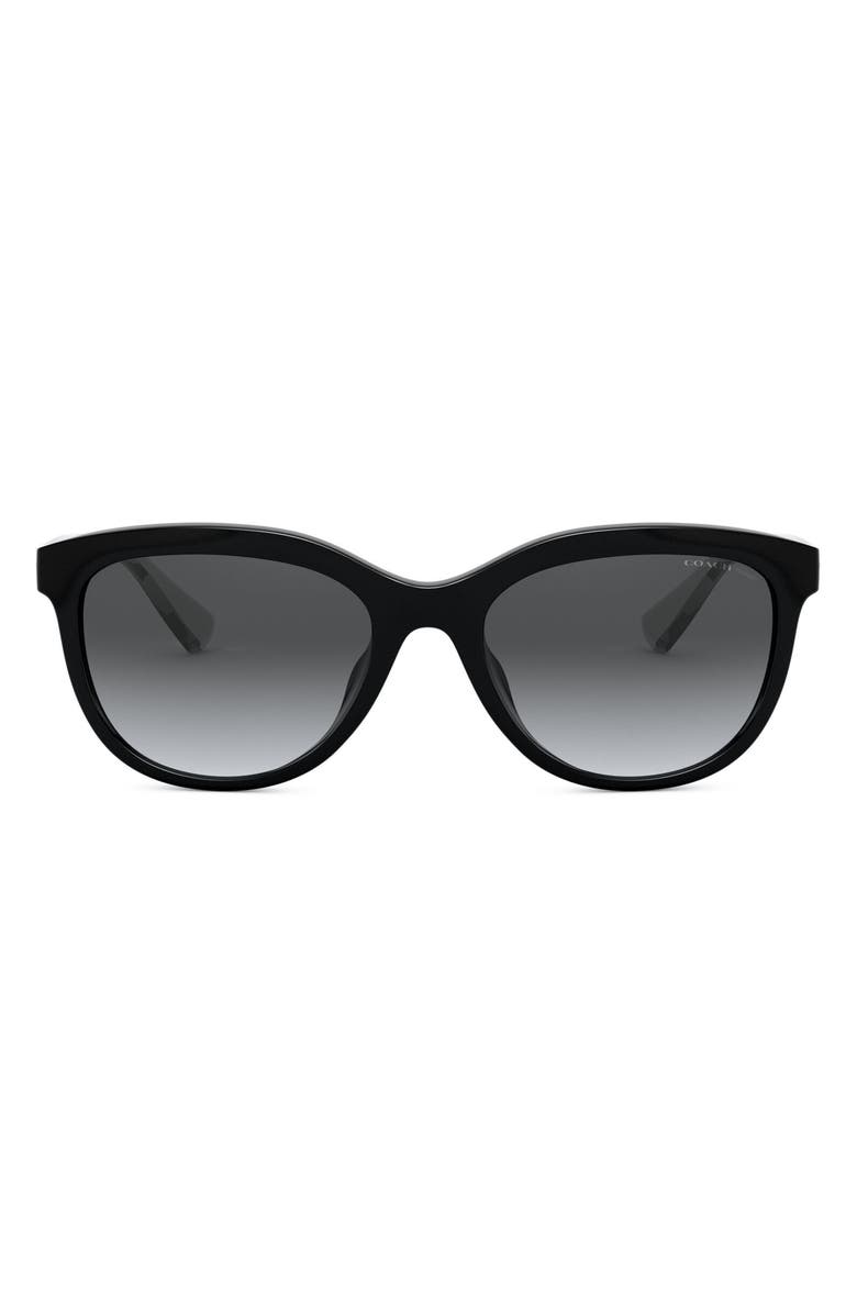 COACH 56mm Gradient Sunglasses, Main, color, Black