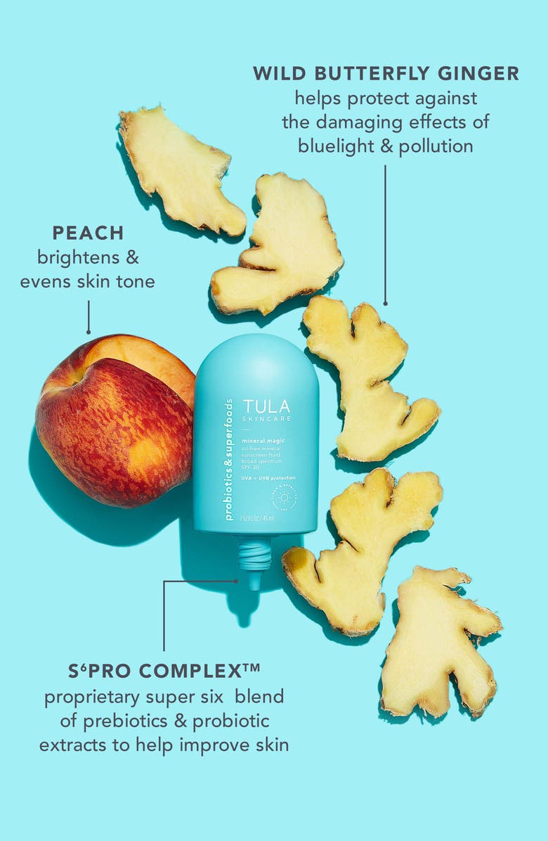 TULA Skincare Mineral Magic Oil-Free Mineral Sunscreen Fluid Broad Spectrum SPF 30, Alternate, color, 