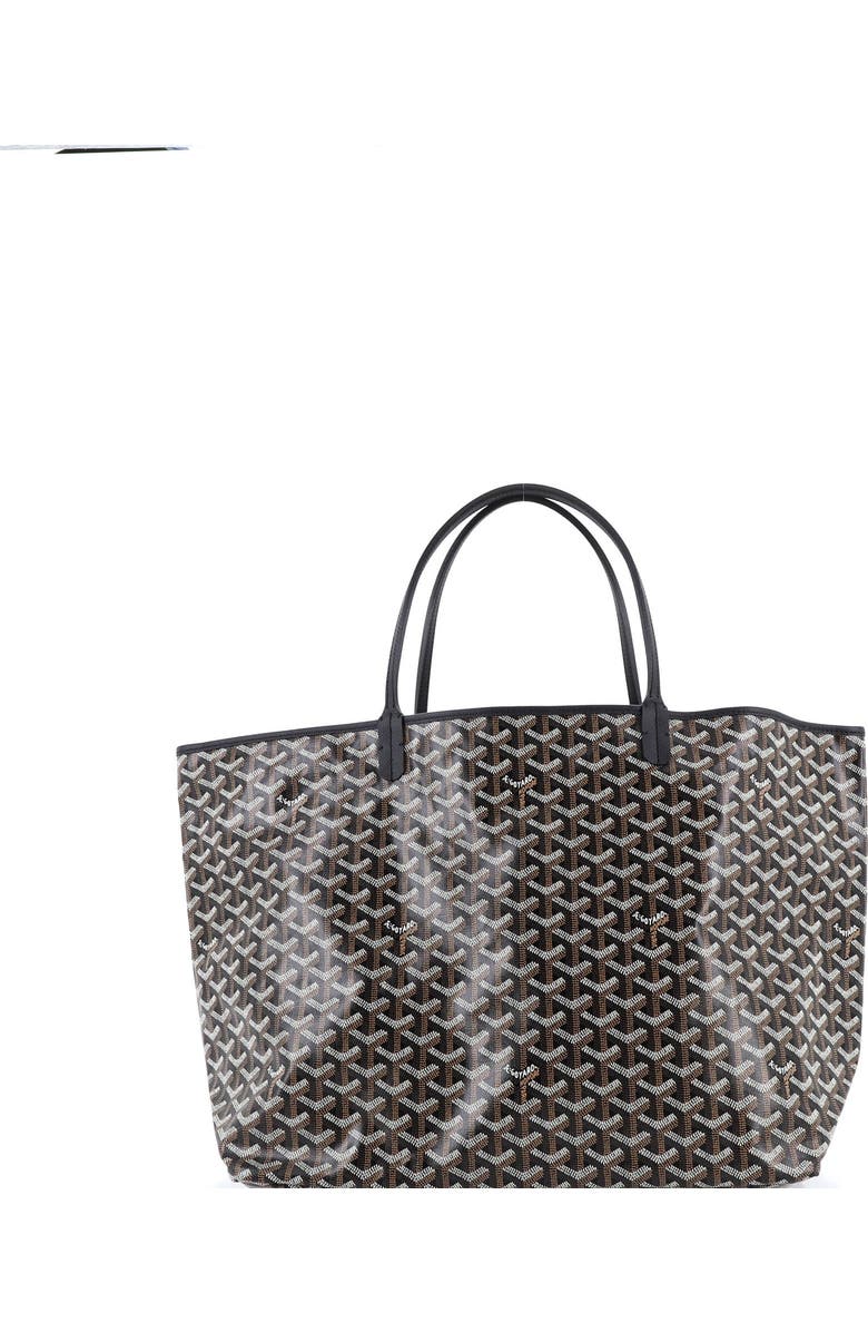 Pre-Owned Goyard Saint Louis Tote Coated Canvas GM, Alternate, color, Black