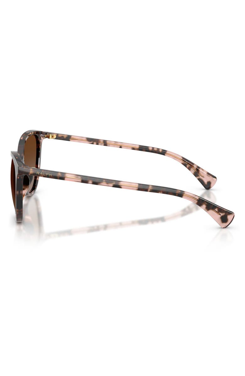 Ralph Lauren 57mm Polarized Phantos Sunglasses, Alternate, color, Rose Havana / Brown Polar