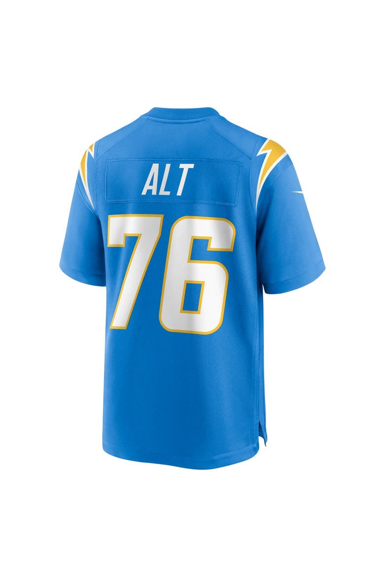 Men's Nike Joe Alt Powder Blue Los Angeles Chargers 2024 NFL Draft First Round Pick Player Game Jersey, Alternate, color, Powder Blue