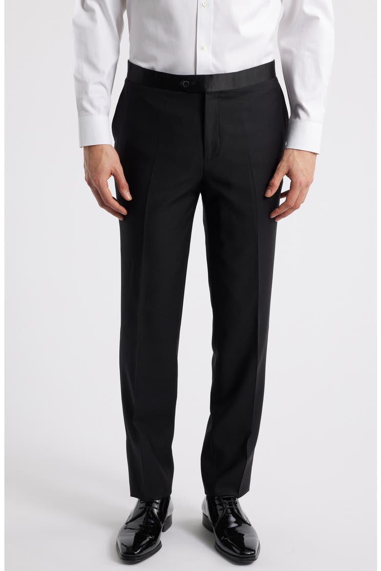 Matteo Slim Fit Black Wool Tuxedo, Alternate, color, BLACK