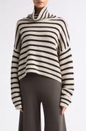 Lisa Yang Zerlina Stripe Cashmere Turtleneck Sweater