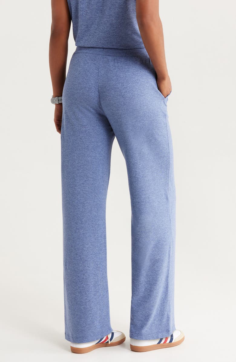 Zella Restore Soft Straight Leg Drawstring Pants, Alternate, color, Blue Tempest
