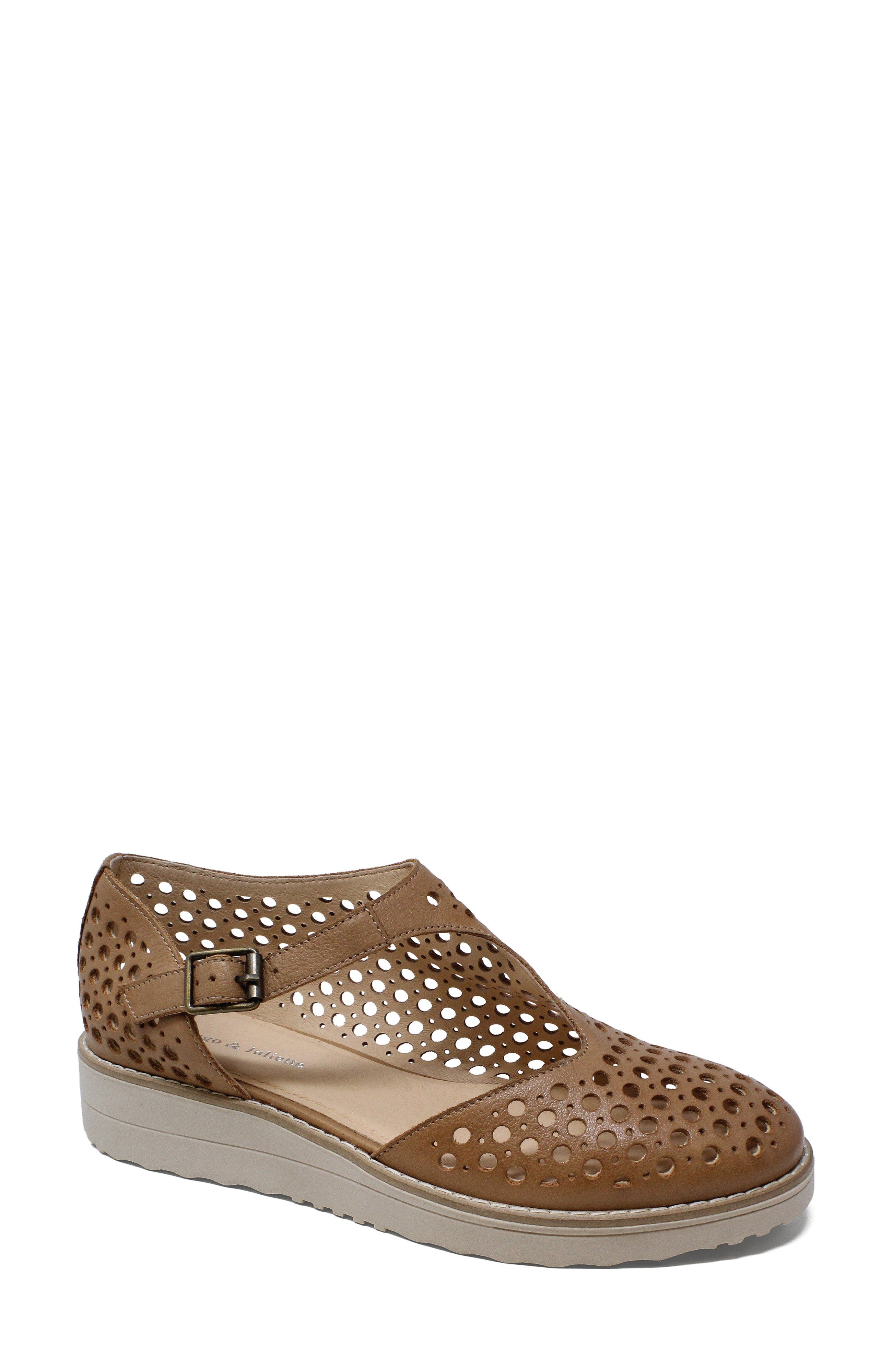 DJANGO AND JULIETTE Offhand Mary Jane, Main, color, Dark Tan-Vanilla Sole Leather
