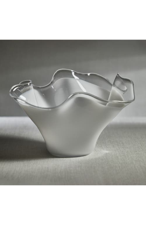 Zodax Vellerti Wave Glass Bowl In Transparent
