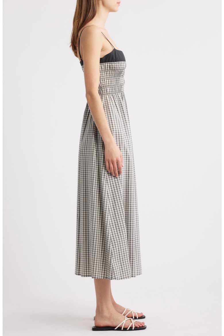 Primrose Gingham A-Line Dress, Alternate, color, IVORY/ JET GINGHAM