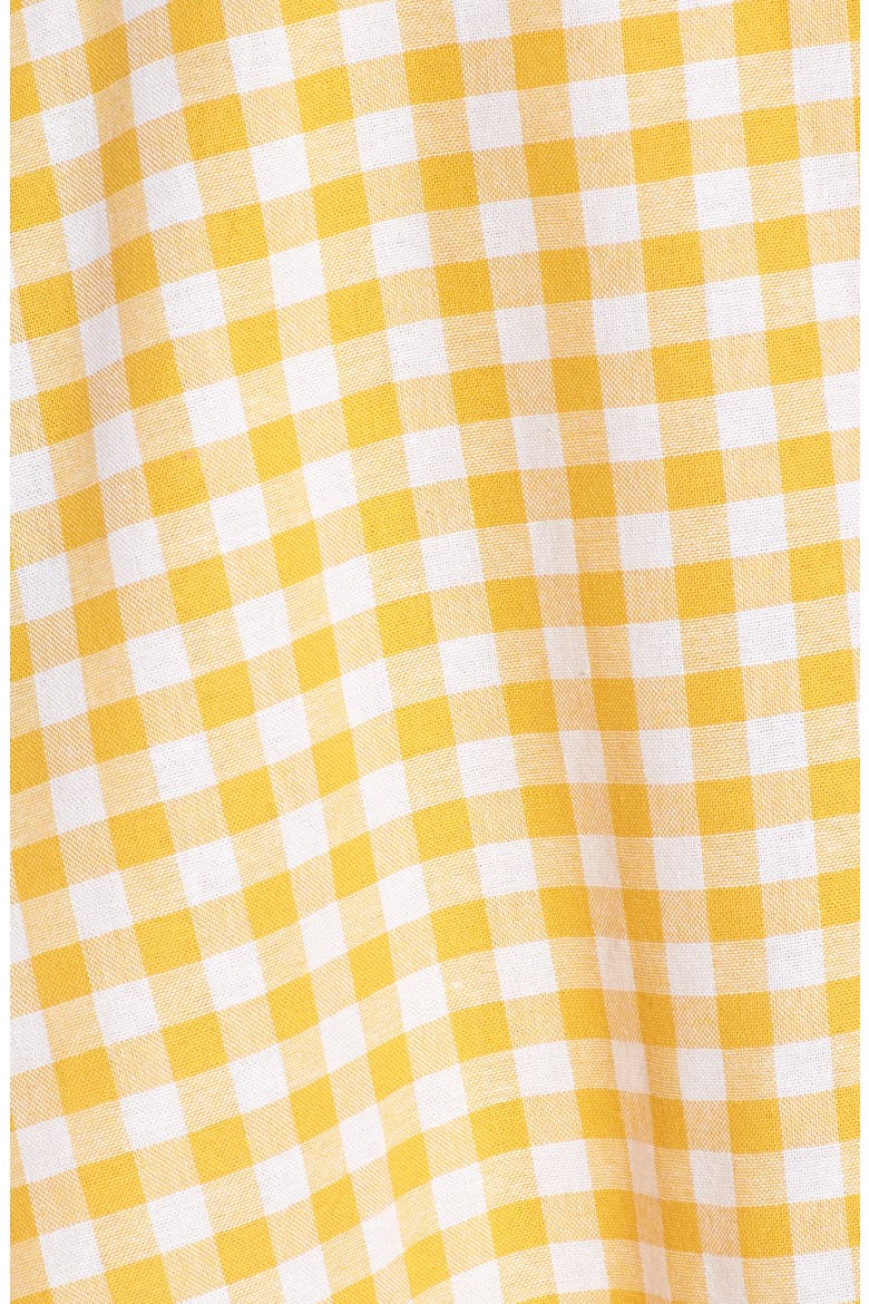 Idyllic Gingham Ruffle Dress, Alternate, color, BUTTERCUP