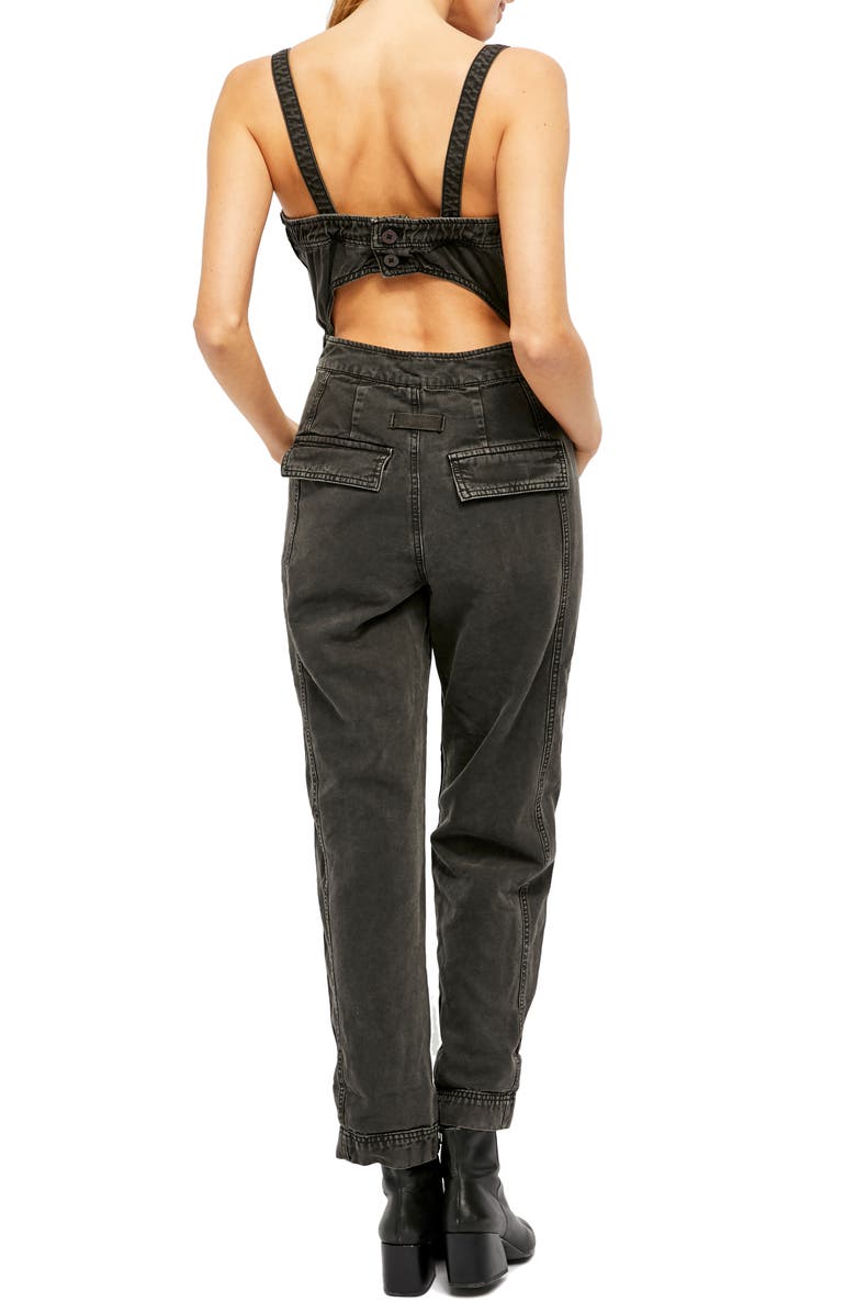 Free People Go West Utility Jumpsuit, Alternate, color, 