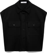 MANGO Oversize Snap Front Vest