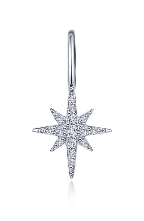 North Star Simulated Diamond Charm