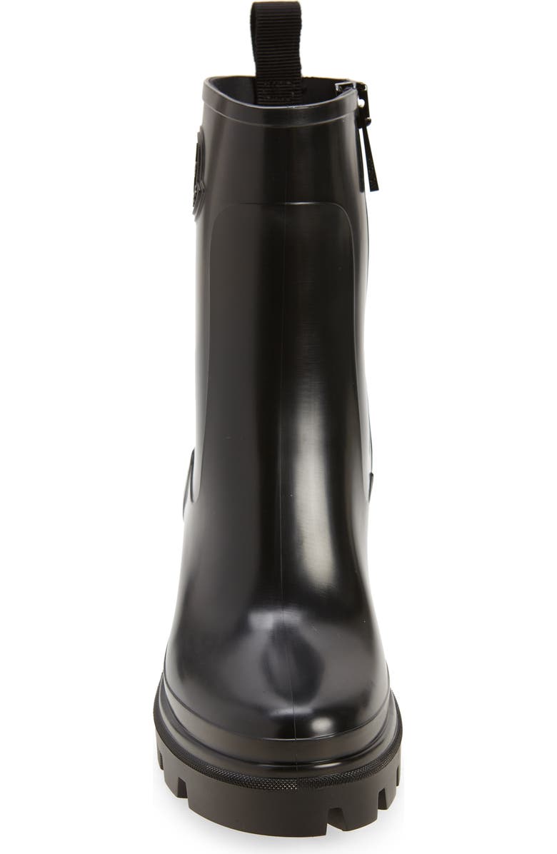 Moncler Loftgrip Block Heel Waterproof Rain Boot, Alternate, color,