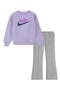 Kids' New Impressions Crewneck Top & Flared Leggings Set