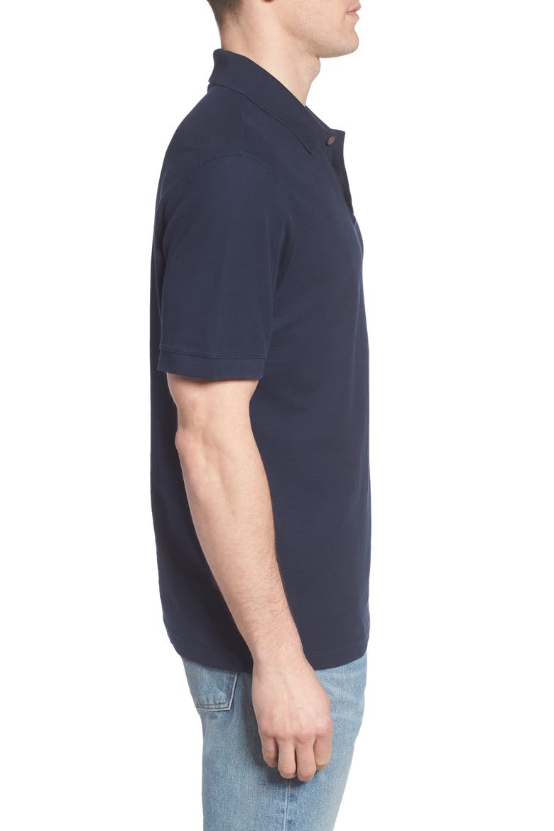 Belwe Relaxed Fit Piqué Polo, Alternate, color, NAVY BLUE