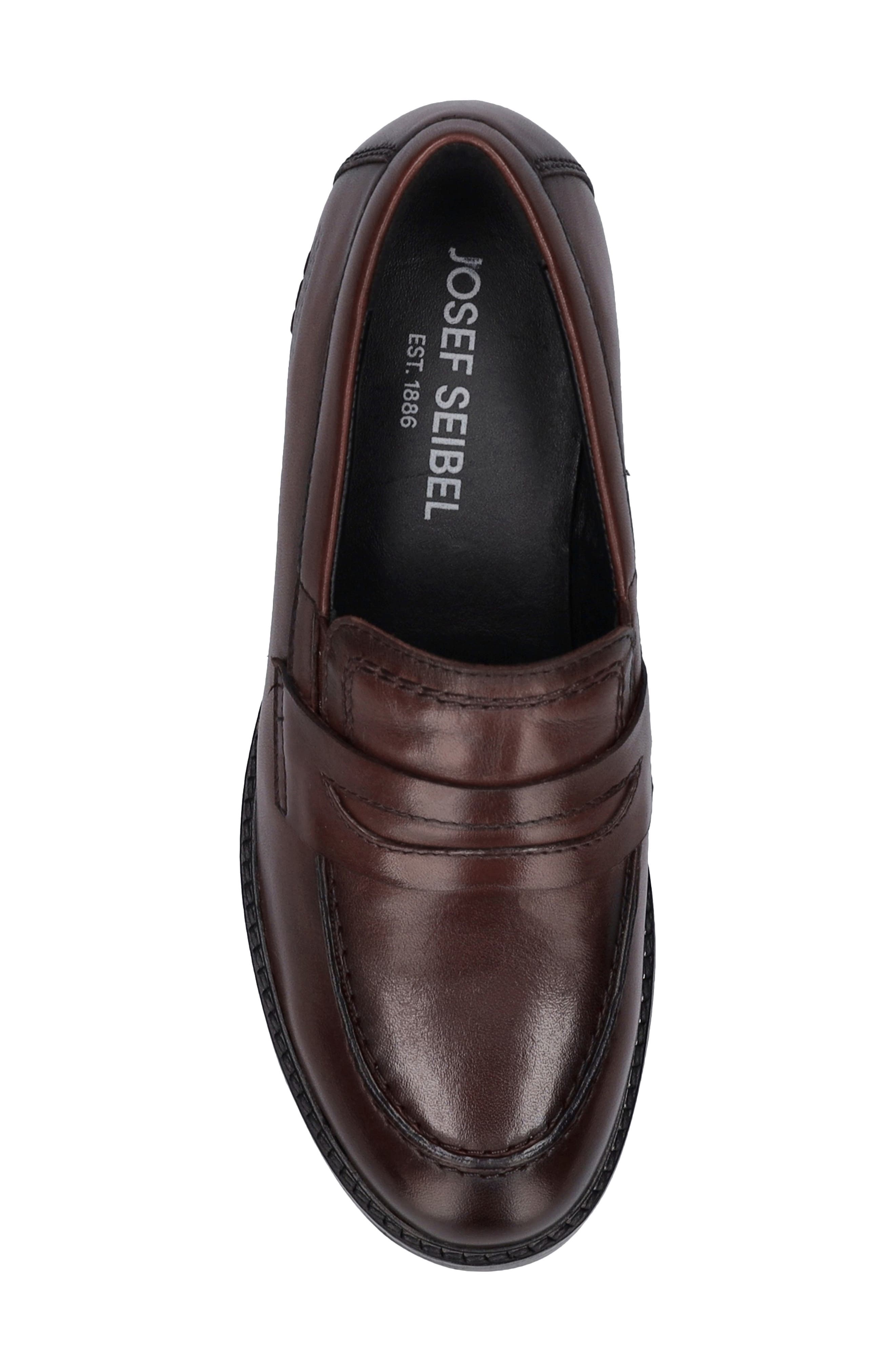 Kate 02 Penny Loafer, Alternate, color, BORDO
