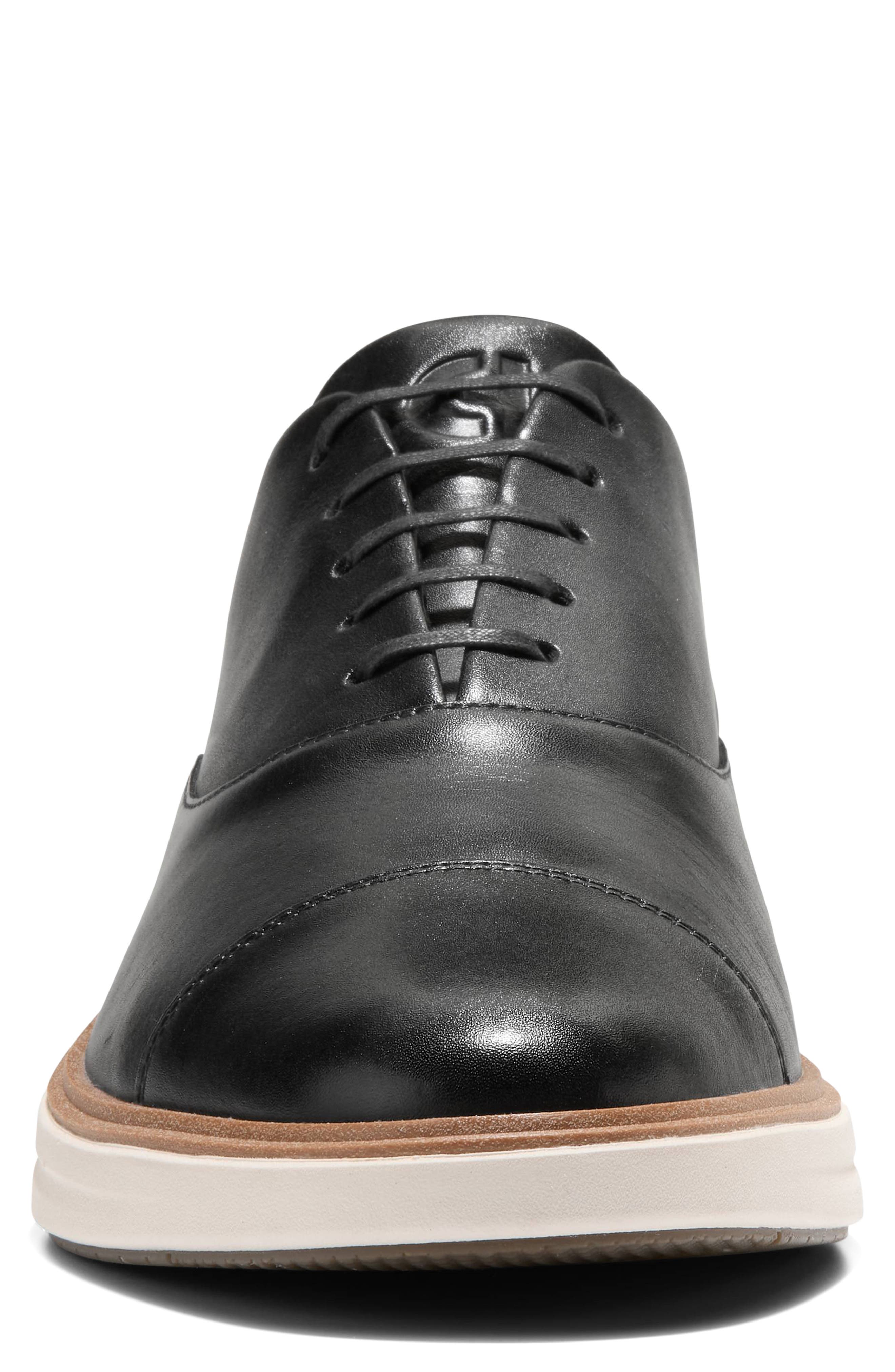Cole Haan ØriginalGrand Cityspectre Cap Toe Oxford, Alternate, color, Black / Ch Natural / Ivory