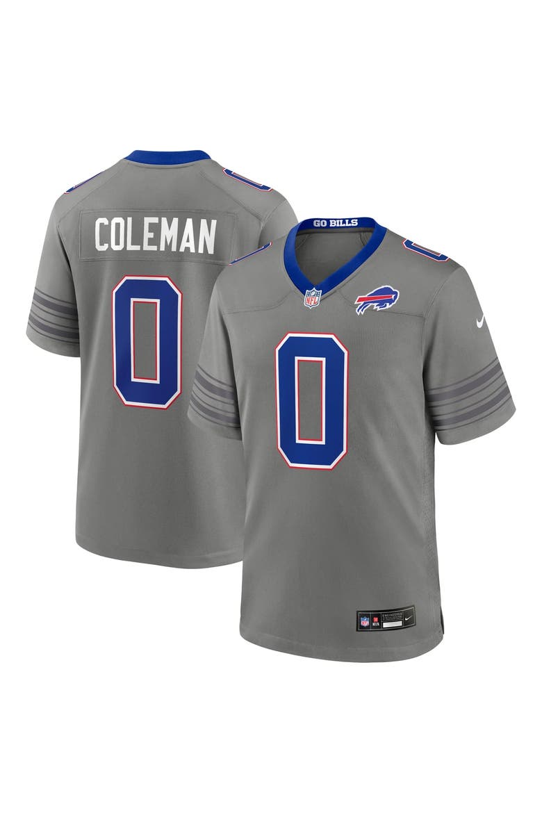 Men's Nike Keon Coleman Gray Buffalo Bills Nickel City Game Jersey, Main, color, Gray