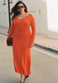 ELOQUII Sweater Dress W Strap