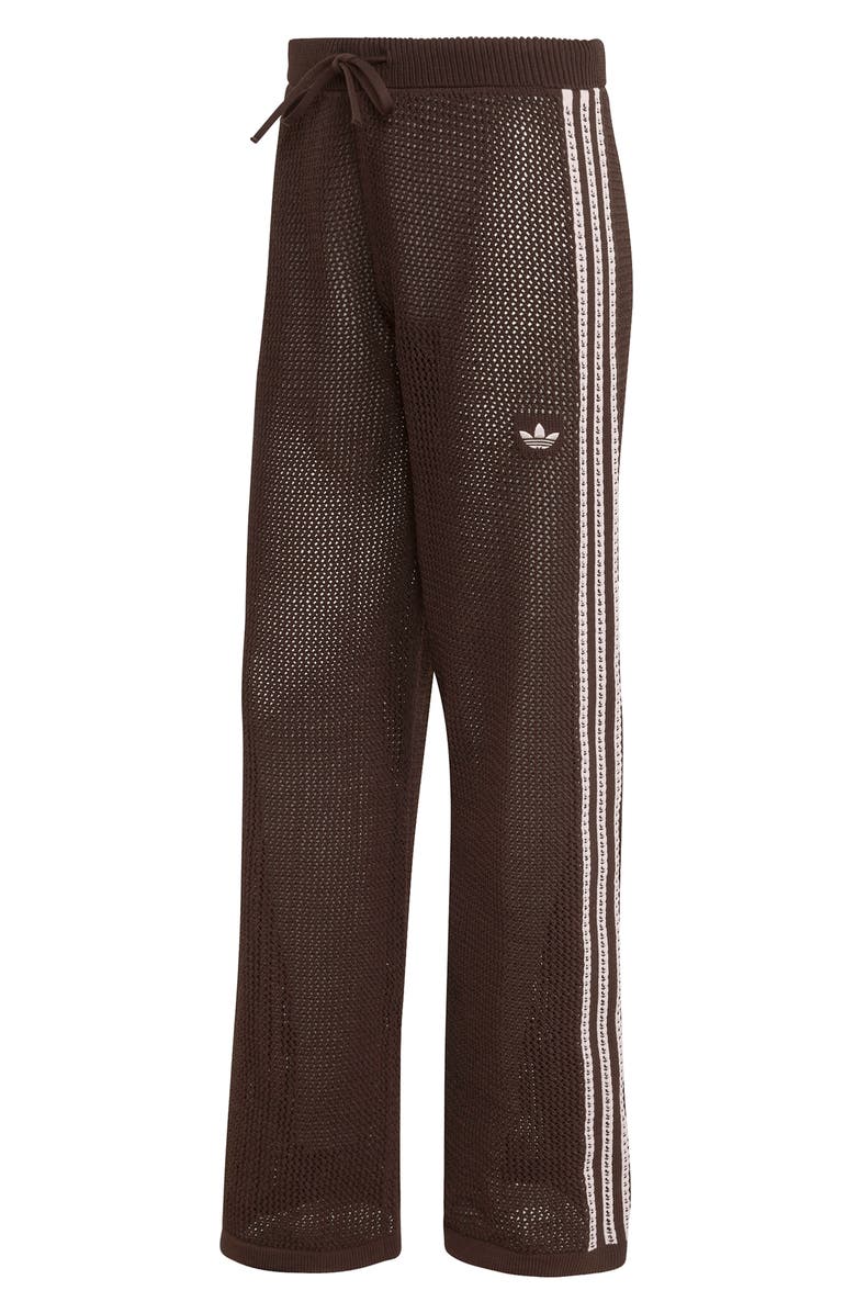 adidas Originals Firebird Open Knit Track Pants, Alternate, color, Aurora Coffee/ /
