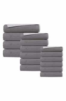 DePera Double Face 16-Piece Turkish Cotton Towels Set