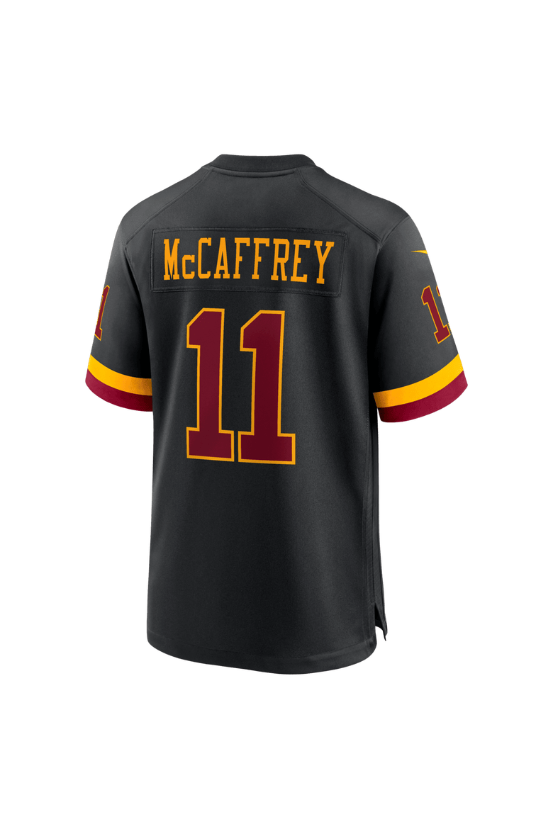 Men's Nike Luke McCaffrey Black Washington Commanders Hail Raiser Alternate Game Jersey, Alternate, color, Black