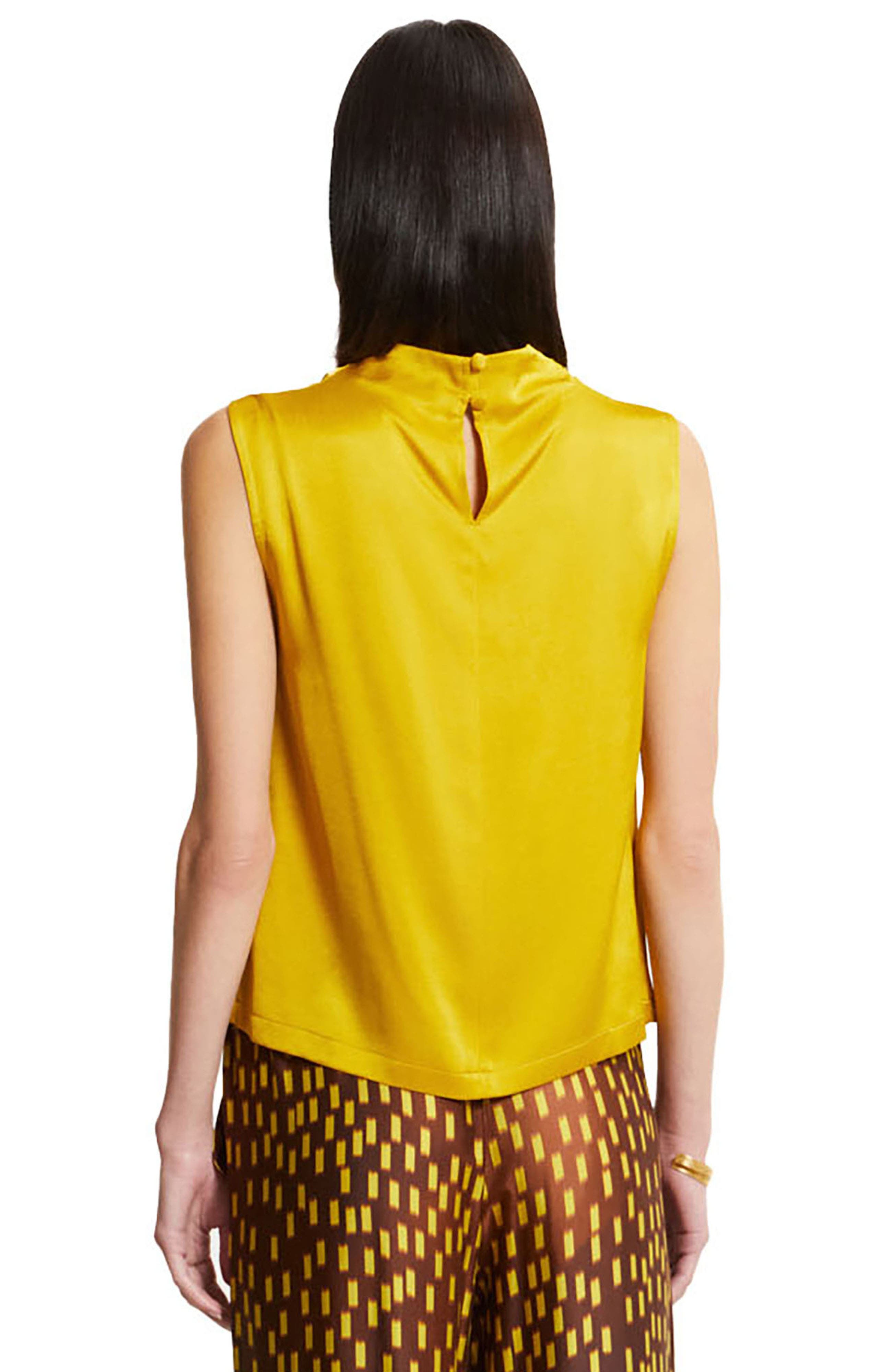Draped Satin Sleeveless Top - image 4
