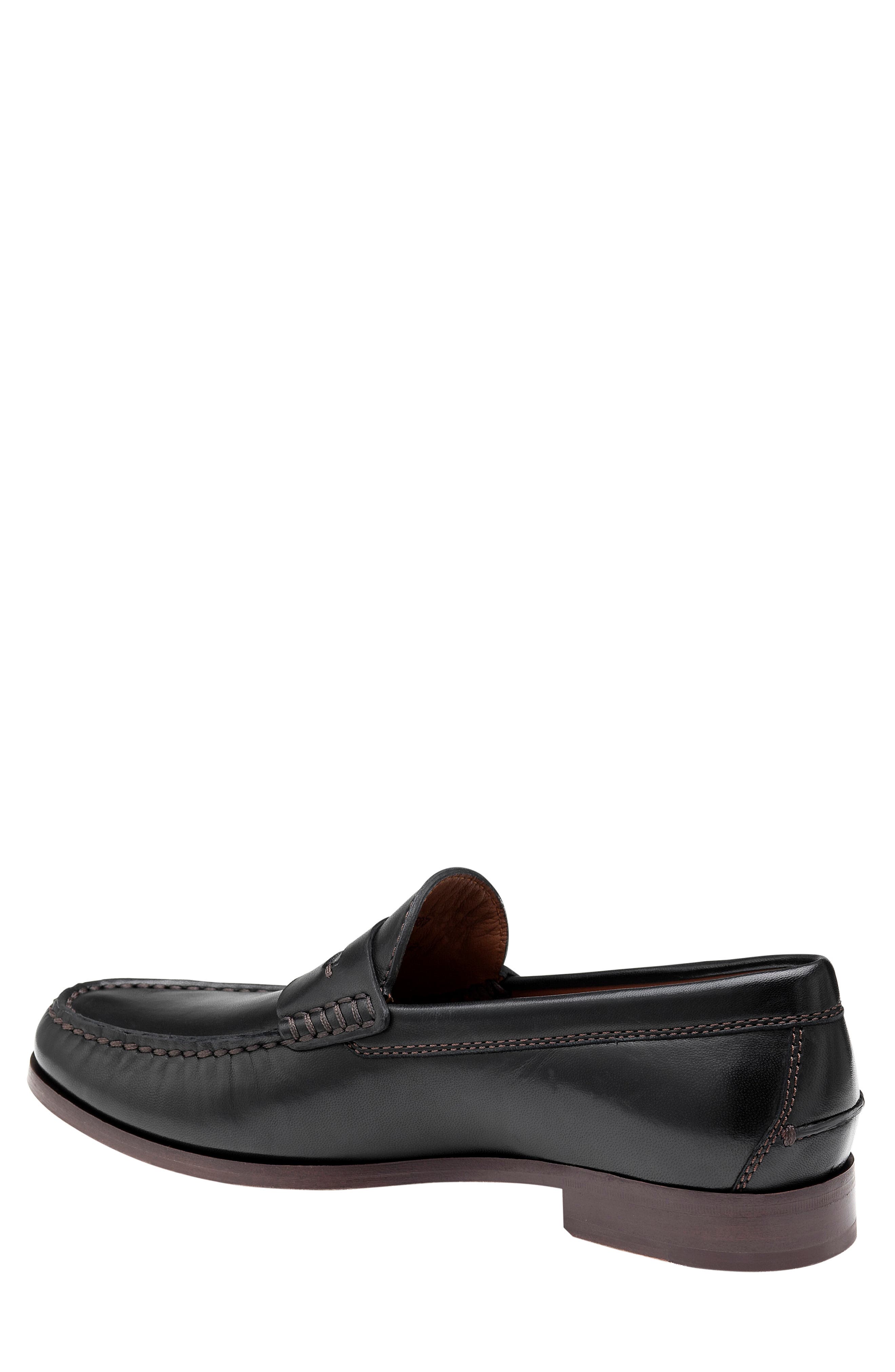 Johnston & Murphy Baldwin Penny Loafer, Alternate, color, Black