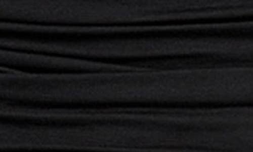 Marciano Astrid Shirred Asymmetric Top In Black