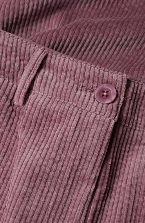 Seasalt Cornwall Asphodel Crop Wide Leg Corduroy Pants In Purple