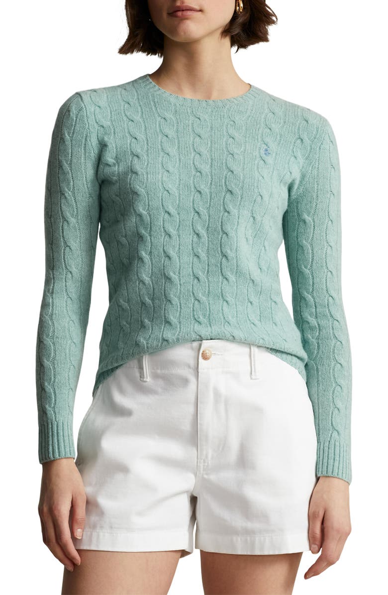 Polo Ralph Lauren Julianna Wool & Cashmere Cable Knit Sweater, Main, color,