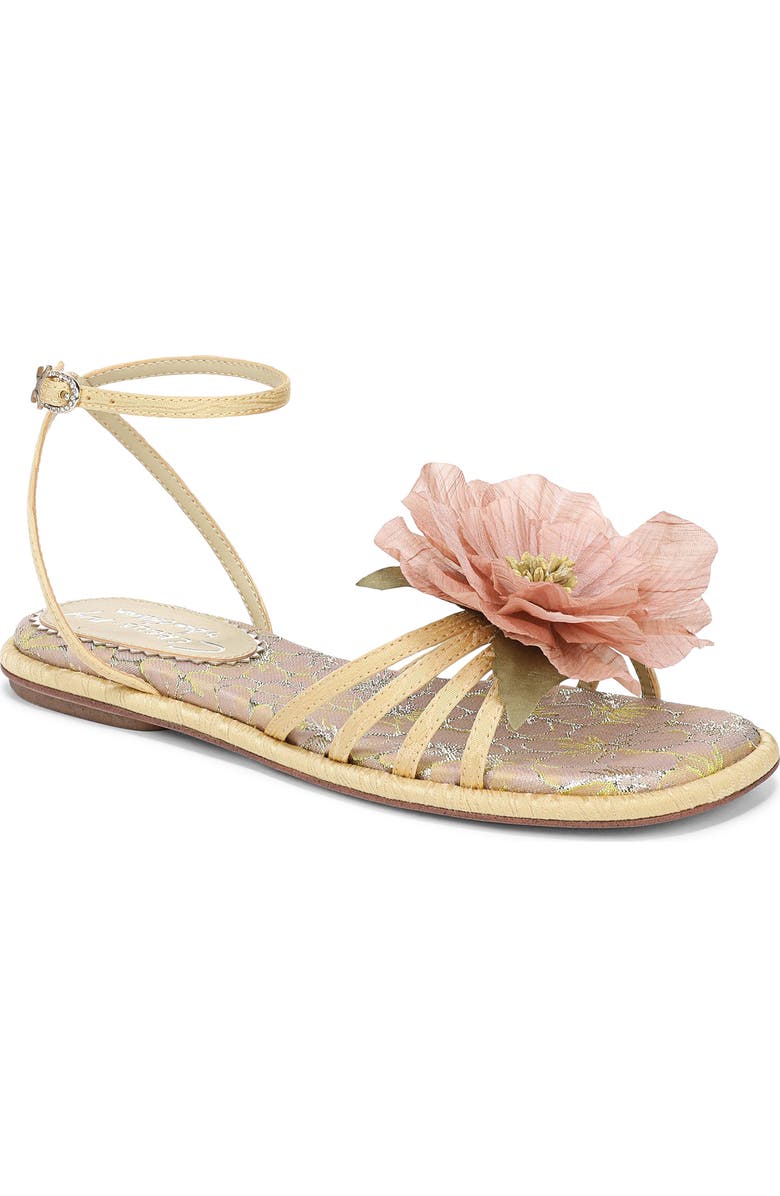 Circus NY by Sam Edelman Olana Flower Sandal, Main, color, Dusty Yellow/ Ballet Blush