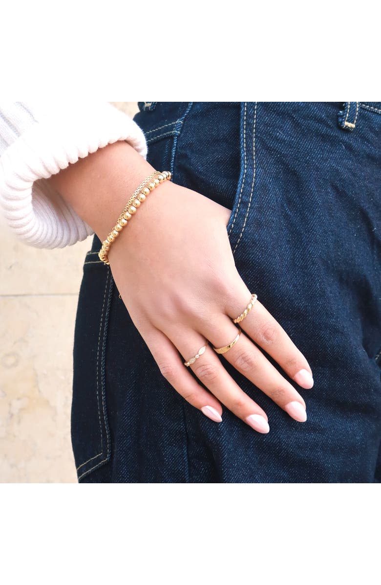 The Lovery Fine Jewelry Large Gold Ball Bead Bracelet, Alternate, color, Yellow Gold