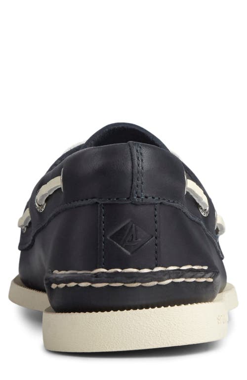 Sperry Top-sider® Sperry Authentic Original Boat Shoe In Navy Leather Smooth
