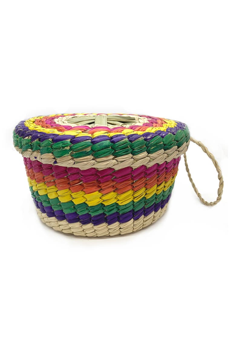 Molcajete in Basket, Alternate, color, GREY
