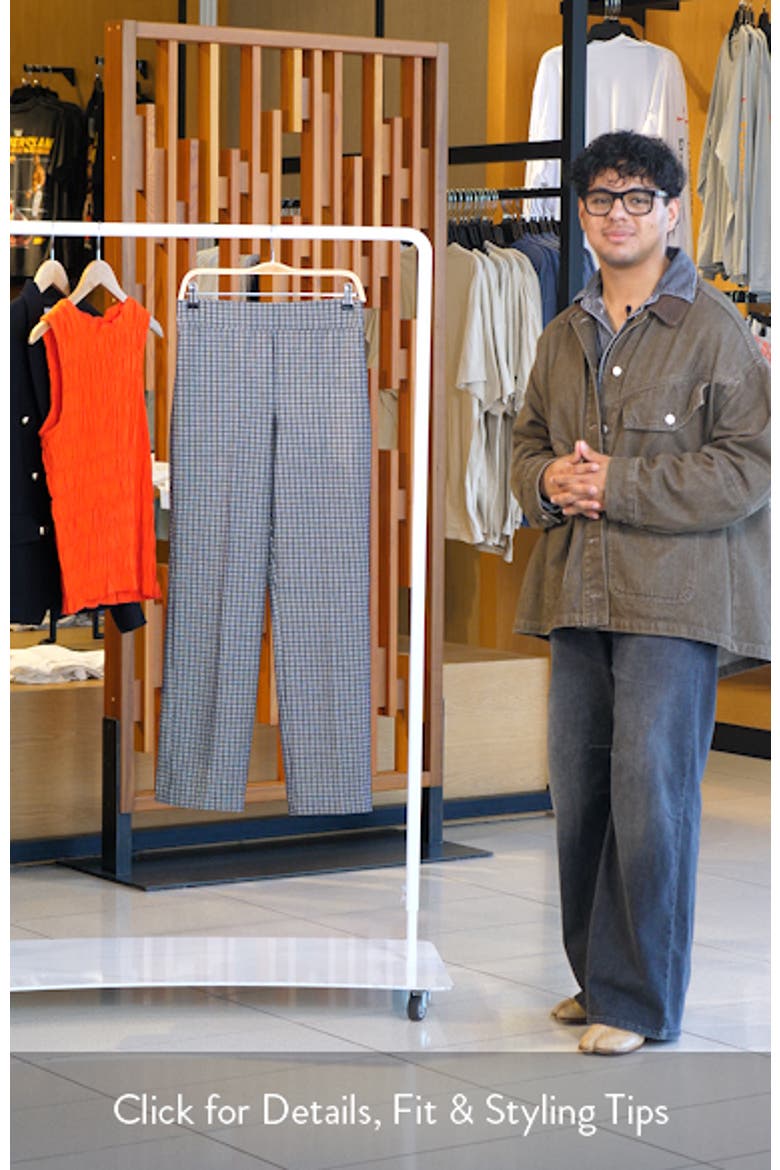 Ponte Slim Straight Jacquard Pants video