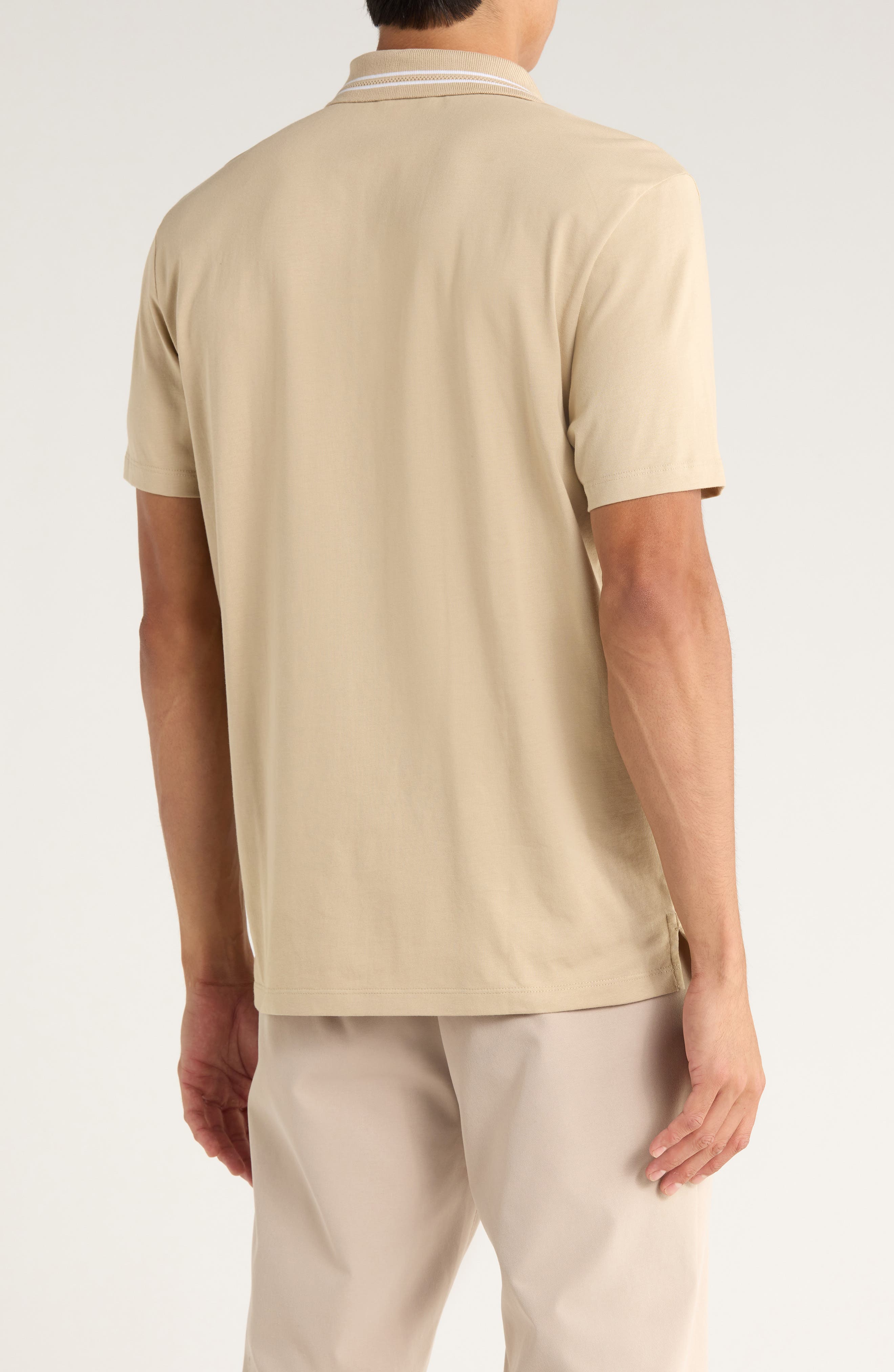 Tipped Knit Polo - image 4