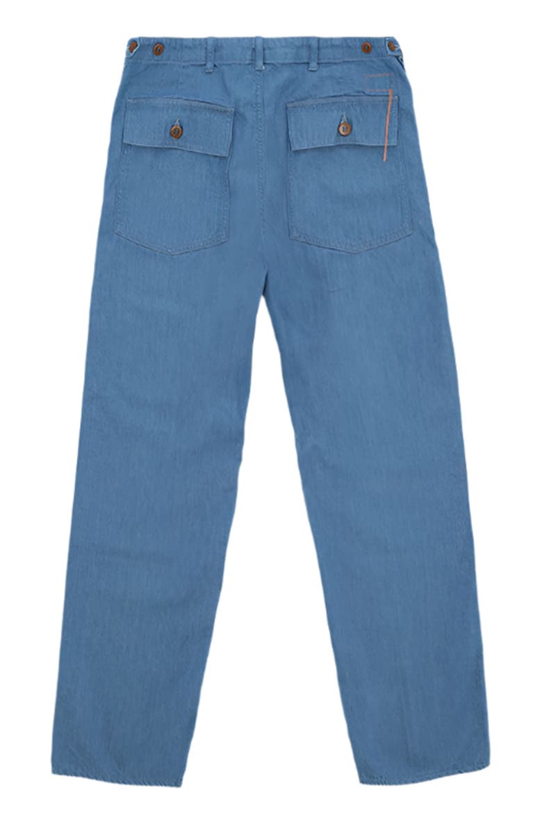 Fortela Japanese Denim Fatigue Trousers, Alternate, color, Sky