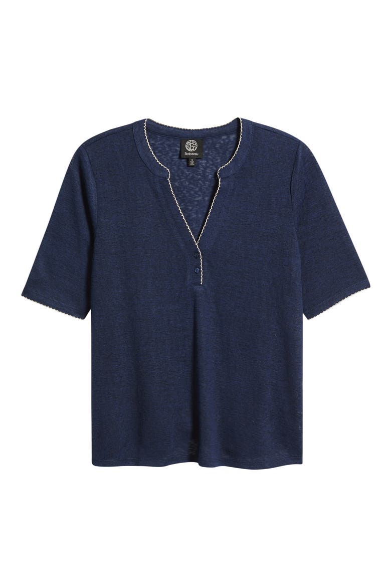 Edge Stitch Polo, Alternate, color, NAVY/ WHITE