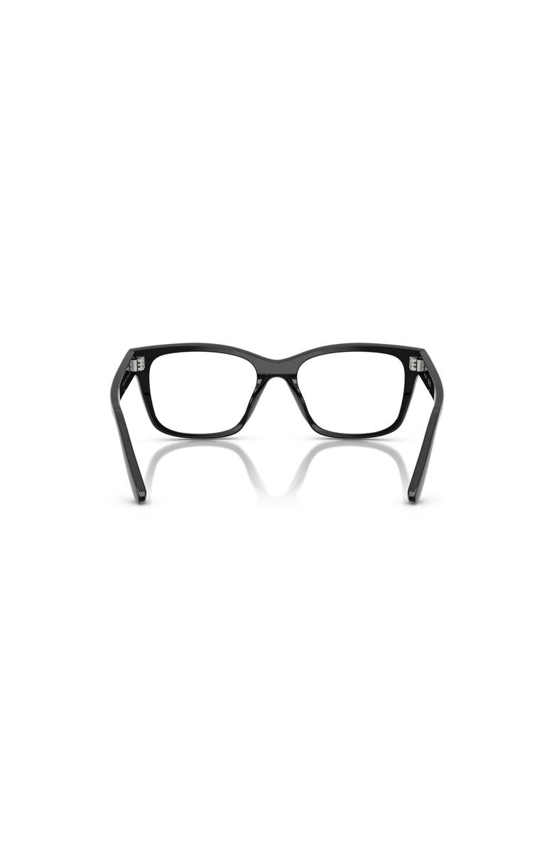 Vogue Eyewear 49mm Rectangle optical glasses, Alternate, color, Black