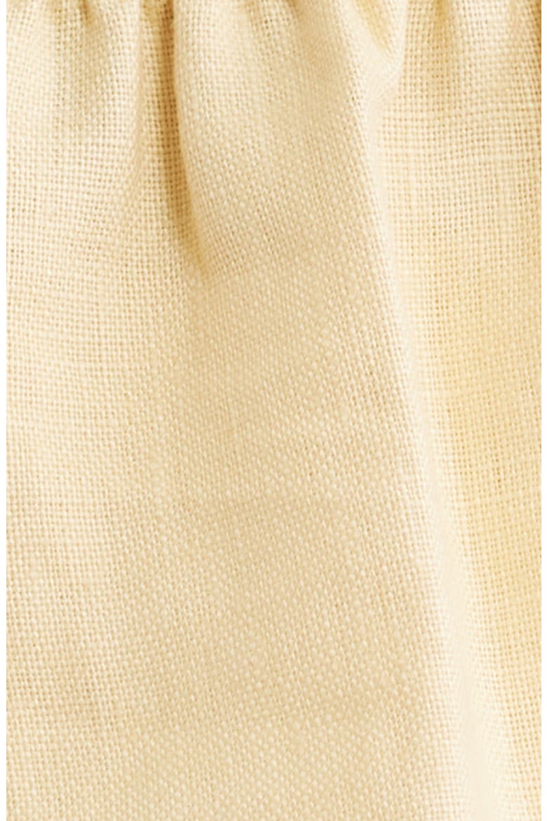 Tiera Smock Strapless Linen Top, Alternate, color, DAFFODIL
