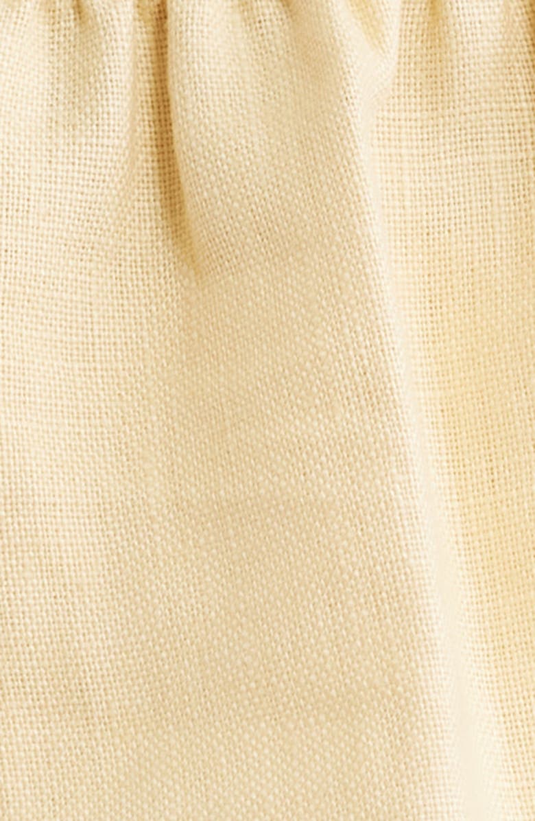 Faithfull the Brand Tiera Smock Strapless Linen Top, Alternate, color, Daffodil