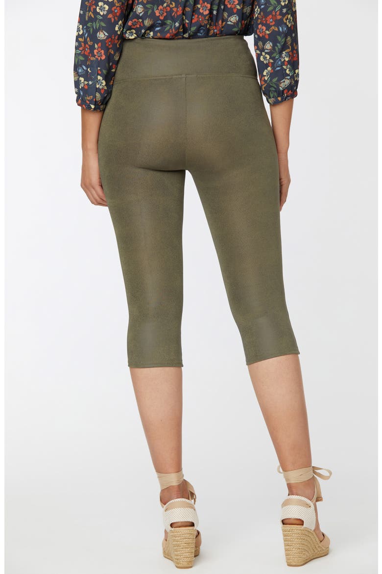 Pull-On Capri Leggings, Alternate, color, MOSS