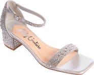 LADY COUTURE Dazzle Crystal Embellished Block Heel Sandal