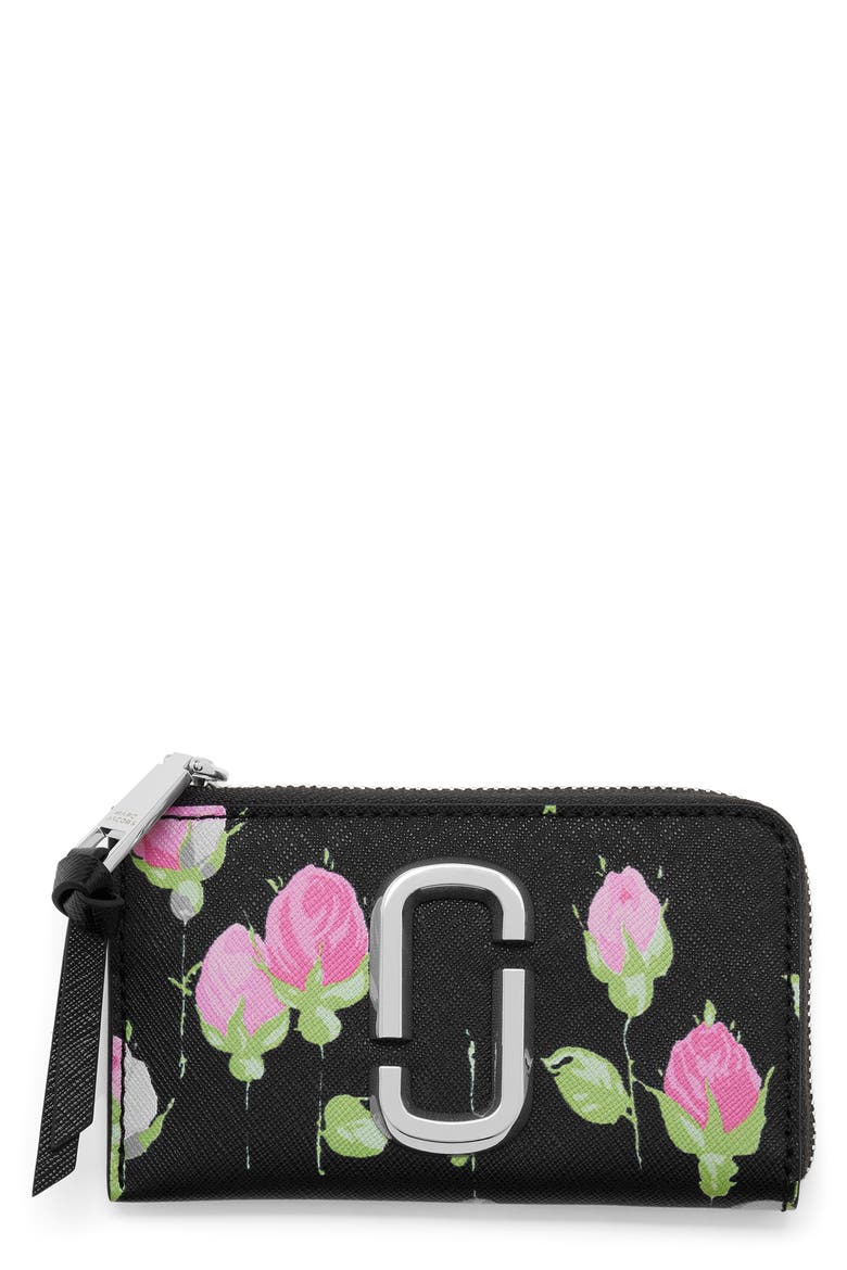 Snapshot Top Zip Wallet, Main, color, BLACK MULTI