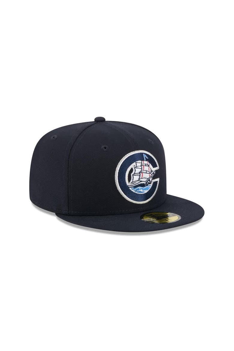 Men's New Era  Navy Columbus Clippers Theme Nights 59FIFTY Fitted Hat, Alternate, color, Navy